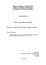 Konspekts 'Demokrātija attīstības valstīs: dažādība un līdzības', 1.