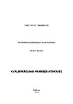 Prakses atskaite 'Kvalifikācijas prakse ēdienu gatavošanā un trīs tehnoloģiskās kartes', 1.