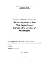 Biznesa plāns 'Skaistumkopšanas salona SIA "Saules svece" izstrāde un novērtēšana', 1.