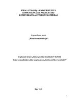 Konspekts 'Iespējamās krīzes SIA "Saldus pārtikas kombināts" darbībā un krīžu komunikācijas', 1.
