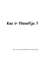 Referāts 'Kas ir filosofija', 1.