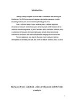 Referāts 'Industrial Policy', 2.