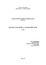 Konspekts 'Dinamikas rindas. Reālais un nominālais iekšzemes kopprodukts Latvijā', 1.