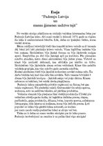 Eseja 'Padomju Latvija un manas ģimenes dzīve tajā', 1.