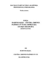 Eseja 'Kriminālistika', 1.