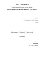 Prakses atskaite 'Burtu apguves veicināšana 4 - 5 gadu vecumā', 1.