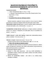 Konspekts 'Makroekonomikas priekšmets, makroekonomiskās aktivitātes mērīšana', 1.