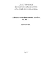 Diplomdarbs 'Uzņēmuma gada pārskata sagatavošana Latvijā', 1.