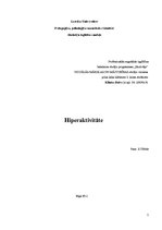 Referāts 'Hiperaktivitāte', 1.