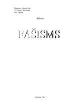 Referāts 'Fašisms - Hitlera, Musolīni ceļš uz virsotni', 1.