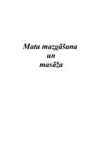 Konspekts 'Matu mazgāšana un masāža', 1.