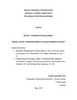 Konspekts 'Eiropas Savienība kā politiska sistēma; struktūra un darbība', 1.