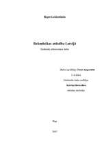 Referāts 'Rokmūzikas attīstība Latvijā', 1.
