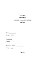 Biznesa plāns 'Sabiedrība ar ierobežotu atbildību "Ciku Caku"', 1.