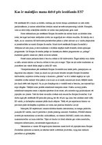 Eseja 'Kas ir mainījies manā dzīvē pēc Latvijas iestāšanās ES', 1.