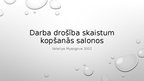Prezentācija 'Darba drošība skaistumkopšanas salonos', 1.