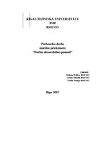 Konspekts 'Darba aizsardzības pamati. Riska novērtēšana', 1.