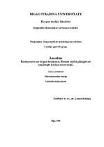 Konspekts 'Konkurence un tirgus struktūra. Firmas rīcība pilnīgās un nepilnīgās konkurences', 1.