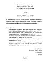 Konspekts 'Politikas procesa (4.) posms – politikas ieviešana un novērtēšana – ieviešanas m', 1.