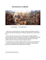 Eseja 'Romantisms glezniecībā. Jans Matejko "Grīnvaldes kauja"', 1.