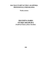 Konspekts 'Starptautiskās Jūras tiesības, eksāmena darbs', 1.