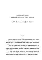 Referāts 'J. A. Komenska pedagoģiskās idejas', 1.