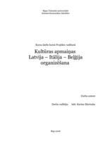 Referāts 'Projektu vadīšana. Kultūras apmaiņa', 1.