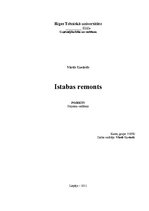 Referāts 'Istabas remonts', 1.
