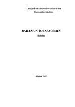 Referāts 'Bailes un to izpausmes', 1.