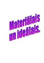 Referāts 'Materiālais un ideālais', 1.