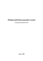 Referāts 'Fiziskās aktivitātes pusaudžu vecumā', 1.