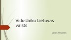 Prezentācija 'Viduslaiku Lietuvas valsts', 1.