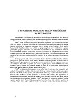 Referāts '"Functional Movement Screen" pielietošana fizioterapijā', 4.