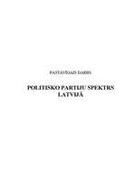 Konspekts 'Politisko partiju spektrs Latvijā', 1.