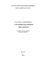 Prakses atskaite 'Fizioterapija', 1.