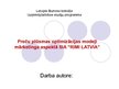 Prezentācija 'Preču plūsmas optimizācijas modeļi mārketinga aspektā SIA "Rimi Latvia"', 1.
