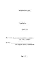 Referāts 'Bezdarbs', 1.