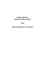 Eseja 'Māsas loma ģimenes ārsta praksē', 1.