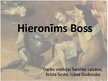 Prezentācija 'Hieronīms Boss', 1.