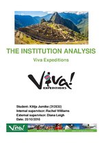 Referāts 'The Institution Analysis - Viva Expeditions', 1.