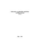 Referāts 'Iedzīvotāju un pašvaldību sadarbības problēma Latvijā', 1.
