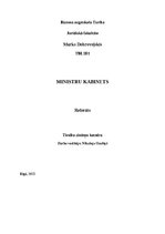 Referāts 'Ministru Kabinets', 1.