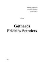 Referāts 'Gothards Frīdrihs Stenders', 1.