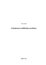 Referāts 'Kukuļošanas kvalifikācijas problēmas', 1.