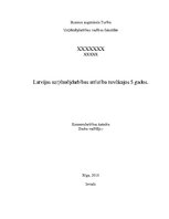 Konspekts 'Uzņēmējdarbības attīstība tuvākajos piecos gados', 1.