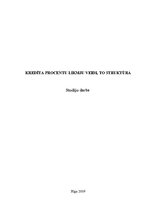 Referāts 'Kredīta procentu likmju veidi, to struktūra', 1.