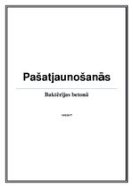 Eseja 'Betona pašatjaunošanās', 1.