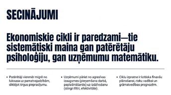 Prezentācija 'Ekonomiskie cikli un tirgus uzvedība', 13.