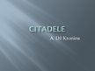 Prezentācija 'A.Dž.Kronins "Citadele"', 1.