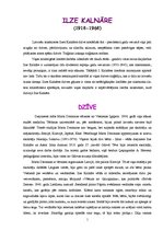 Referāts 'Ilze Kalnāre - dzīve, dzeja, proza', 1.